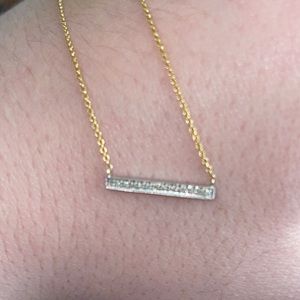 Dana Rebecca Sylvie Rose Medium Bar Necklace